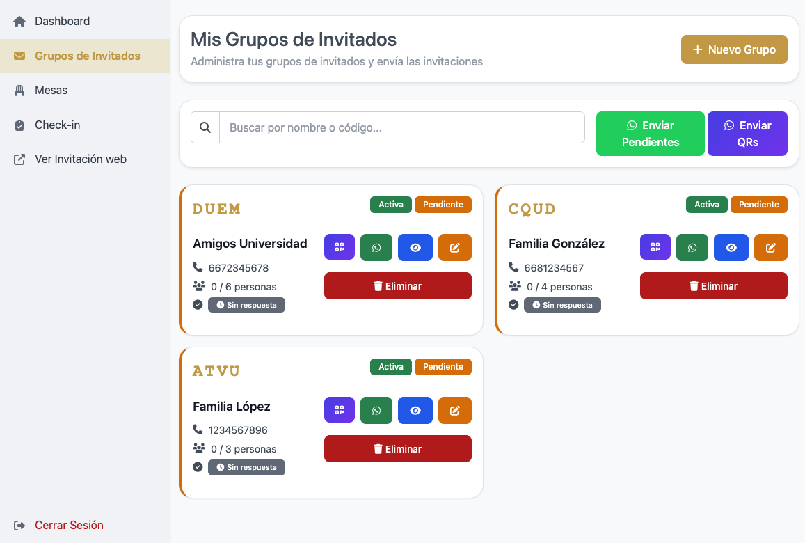 Panel de Control y Dashboard